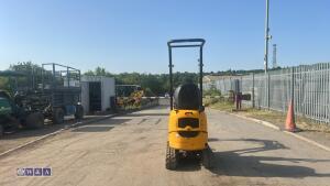 2022 JCB 8008 rubber tracked excavator (s/n 3165643) with 3 buckets, blade, piped, expanding tracks & ROPS - 4