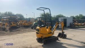 2022 JCB 8008 rubber tracked excavator (s/n 3165643) with 3 buckets, blade, piped, expanding tracks & ROPS - 5