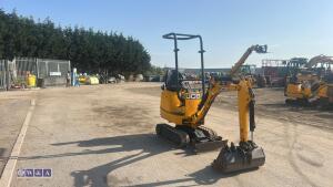 2022 JCB 8008 rubber tracked excavator (s/n 3165643) with 3 buckets, blade, piped, expanding tracks & ROPS - 7
