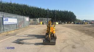 2022 JCB 8008 rubber tracked excavator (s/n 3165643) with 3 buckets, blade, piped, expanding tracks & ROPS - 8