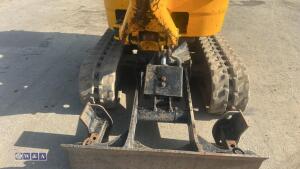 2022 JCB 8008 rubber tracked excavator (s/n 3165643) with 3 buckets, blade, piped, expanding tracks & ROPS - 12