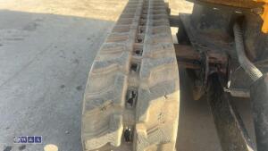 2022 JCB 8008 rubber tracked excavator (s/n 3165643) with 3 buckets, blade, piped, expanding tracks & ROPS - 14