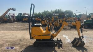 2021 JCB 8008 rubber tracked excavator (s/n 3041780) with 3 buckets, blade, piped, expanding tracks & ROPS - 6