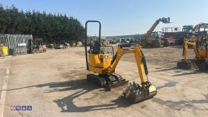 2021 JCB 8008 rubber tracked excavator (s/n 3041780) with 3 buckets, blade, piped, expanding tracks & ROPS - 7