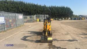 2021 JCB 8008 rubber tracked excavator (s/n 3041780) with 3 buckets, blade, piped, expanding tracks & ROPS - 8