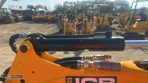 2021 JCB 8008 rubber tracked excavator (s/n 3041780) with 3 buckets, blade, piped, expanding tracks & ROPS - 10