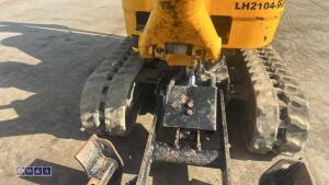 2021 JCB 8008 rubber tracked excavator (s/n 3041780) with 3 buckets, blade, piped, expanding tracks & ROPS - 12