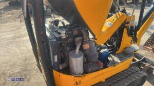2021 JCB 8008 rubber tracked excavator (s/n 3041780) with 3 buckets, blade, piped, expanding tracks & ROPS - 18