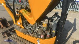 2021 JCB 8008 rubber tracked excavator (s/n 3041780) with 3 buckets, blade, piped, expanding tracks & ROPS - 19