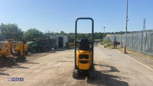2021 JCB 8008 rubber tracked excavator (s/n 3041802) with 3 buckets, blade, piped, expanding tracks & ROPS - 3