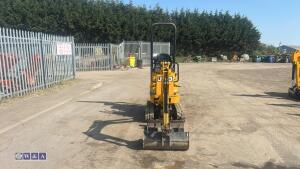 2021 JCB 8008 rubber tracked excavator (s/n 3041802) with 3 buckets, blade, piped, expanding tracks & ROPS - 5
