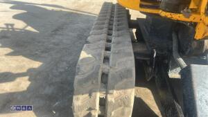 2021 JCB 8008 rubber tracked excavator (s/n 3041802) with 3 buckets, blade, piped, expanding tracks & ROPS - 18