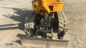 2021 JCB 8008 rubber tracked excavator (s/n 3041802) with 3 buckets, blade, piped, expanding tracks & ROPS - 19