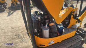 2021 JCB 8008 rubber tracked excavator (s/n 3041802) with 3 buckets, blade, piped, expanding tracks & ROPS - 20