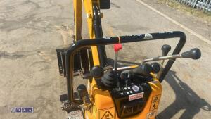 2021 JCB 8008 rubber tracked excavator (s/n 3041802) with 3 buckets, blade, piped, expanding tracks & ROPS - 23