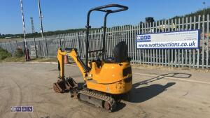 2021 JCB 8008 rubber tracked excavator (s/n 3090466) with 3 buckets, blade, piped, expanding tracks & ROPS - 3