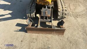 2021 JCB 8008 rubber tracked excavator (s/n 3090466) with 3 buckets, blade, piped, expanding tracks & ROPS - 11