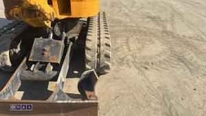 2021 JCB 8008 rubber tracked excavator (s/n 3090466) with 3 buckets, blade, piped, expanding tracks & ROPS - 12