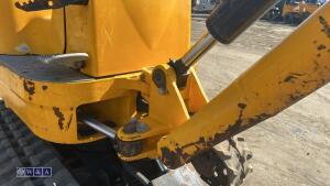 2021 JCB 8008 rubber tracked excavator (s/n 3090466) with 3 buckets, blade, piped, expanding tracks & ROPS - 14