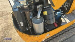 2021 JCB 8008 rubber tracked excavator (s/n 3090466) with 3 buckets, blade, piped, expanding tracks & ROPS - 20