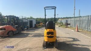 2021 JCB 8008 rubber tracked excavator (s/n 3090453) with 3 buckets, blade, piped, expanding tracks & ROPS - 4