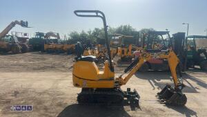 2021 JCB 8008 rubber tracked excavator (s/n 3090453) with 3 buckets, blade, piped, expanding tracks & ROPS - 6