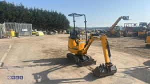 2021 JCB 8008 rubber tracked excavator (s/n 3090453) with 3 buckets, blade, piped, expanding tracks & ROPS - 7