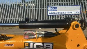 2021 JCB 8008 rubber tracked excavator (s/n 3090453) with 3 buckets, blade, piped, expanding tracks & ROPS - 11