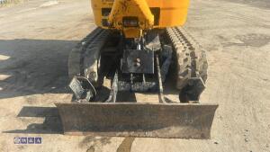 2021 JCB 8008 rubber tracked excavator (s/n 3090453) with 3 buckets, blade, piped, expanding tracks & ROPS - 12