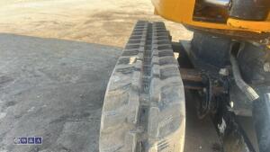2021 JCB 8008 rubber tracked excavator (s/n 3090453) with 3 buckets, blade, piped, expanding tracks & ROPS - 14