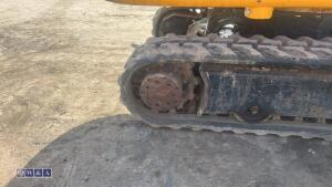 2021 JCB 8008 rubber tracked excavator (s/n 3090453) with 3 buckets, blade, piped, expanding tracks & ROPS - 15