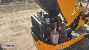 2021 JCB 8008 rubber tracked excavator (s/n 3090453) with 3 buckets, blade, piped, expanding tracks & ROPS - 21