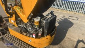 2021 JCB 8008 rubber tracked excavator (s/n 3090453) with 3 buckets, blade, piped, expanding tracks & ROPS - 22
