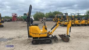 2021 JCB 8008 rubber tracked excavator (s/n 3041743) with 3 buckets, blade, piped, expanding tracks & ROPS - 6