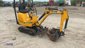 2021 JCB 8008 rubber tracked excavator (s/n 3041743) with 3 buckets, blade, piped, expanding tracks & ROPS - 7