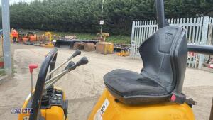 2021 JCB 8008 rubber tracked excavator (s/n 3041743) with 3 buckets, blade, piped, expanding tracks & ROPS - 13