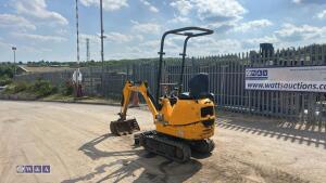 2021 JCB 8008 rubber tracked excavator (s/n 3090389) with 3 buckets, blade, piped, expanding tracks & ROPS - 3