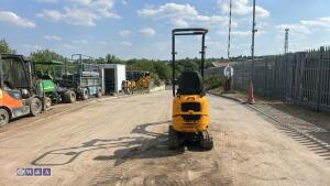 2021 JCB 8008 rubber tracked excavator (s/n 3090389) with 3 buckets, blade, piped, expanding tracks & ROPS - 4