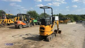 2021 JCB 8008 rubber tracked excavator (s/n 3090389) with 3 buckets, blade, piped, expanding tracks & ROPS - 5
