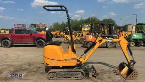 2021 JCB 8008 rubber tracked excavator (s/n 3090389) with 3 buckets, blade, piped, expanding tracks & ROPS - 6