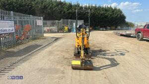 2021 JCB 8008 rubber tracked excavator (s/n 3090389) with 3 buckets, blade, piped, expanding tracks & ROPS - 8