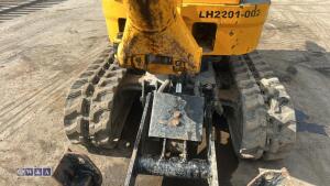2021 JCB 8008 rubber tracked excavator (s/n 3090389) with 3 buckets, blade, piped, expanding tracks & ROPS - 12