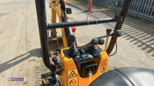 2021 JCB 8008 rubber tracked excavator (s/n 3090389) with 3 buckets, blade, piped, expanding tracks & ROPS - 21