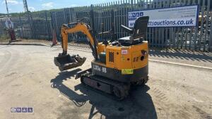 2018 LX08.9B rubber tracked excavator (s/n 1810262) with 4 buckets, blade & Q/hitch - 14
