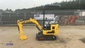 2026 RIPPA R319 rubber tracked excavator (s/n C26040683) c/w bucket, blade, piped & canopy (Briggs & Stratton) - 2