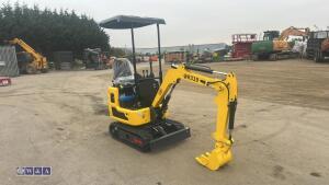 2026 RIPPA R319 rubber tracked excavator (s/n C26040683) c/w bucket, blade, piped & canopy (Briggs & Stratton) - 7