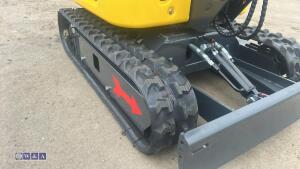 2026 RIPPA R319 rubber tracked excavator (s/n C26040678) c/w bucket, blade, piped & canopy (Briggs & Stratton) - 13