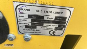 2026 DELANO T360 700kg rubber tracked skid steer loader c/w front bucket & hydraulic breaker (s/n DLN202601051) - 18