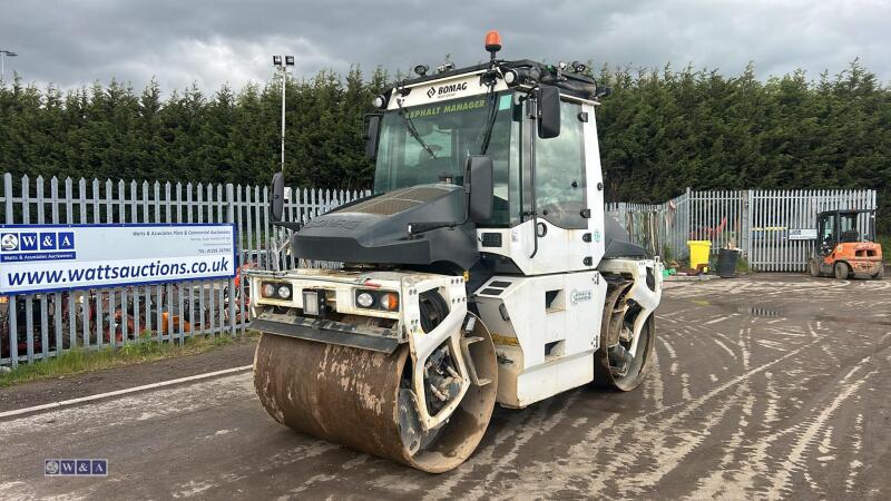 2018 BOMAG BW154 double drum roller with tarmac cutter (2281) (s/n 101870641247)