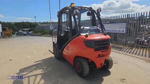 2012 LINDE H35T gas forklift (s/n H2X393C03139) with duplex mast & side-shift - 3